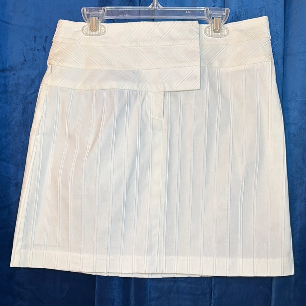 NWT Vintage Caché Winter White Mini Skirt Size 0